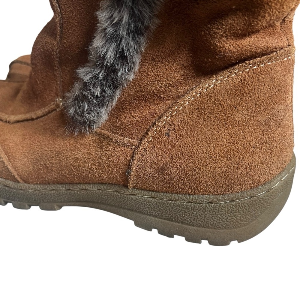 Spring Step Leather Tan Fur-Trimmed Winter Boots EUC 37 - Picture 9 of 11